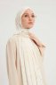 Fadime - Pearl White Mønstret Hijab
