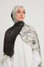 Fadime - Hvid Mønstret Hijab