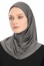Yazmin - Mørkegrå Amira Hijab Ready To Wear