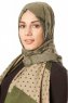 Alev - Khaki Mønstred Hijab
