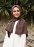 Alida - Brun Bomuld Hijab - Mirach