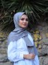 Alida - Grå Bomuld Hijab - Mirach
