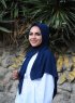 Alida - Marine Blå Bomuld Hijab - Mirach