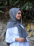 Alida - Mørkegrå Bomuld Hijab - Mirach
