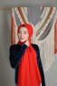 Alida - Rød Bomuld Hijab - Mirach
