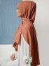 Alida - Terracotta Bomuld Hijab - Mirach
