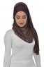 Alva - Brun Praktisk Hijab & Amta