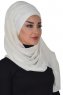 Alva - Creme Praktisk Hijab & Amta