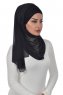 Alva - Sort Praktisk Hijab & Amta