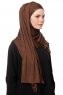 Asya - Brun Praktisk Viskos Hijab