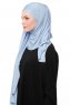 Asya - Lyseblå Praktisk Viskos Hijab