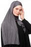 Asya - Mørkegrå Praktisk Viskos Hijab