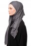 Asya - Mørkegrå Praktisk Viskos Hijab