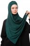Asya - Mørkegrøn Praktisk Viskos Hijab