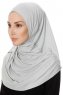 Ava - Lysegrå One-Piece Al Amira Hijab - Ecardin