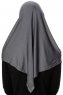 Ava - Mørkegrå Sort One-Piece Al Amira Hijab - Ecardin
