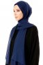 Ayla - Marine Blå Chiffon Hijab