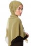 Ayla - Olivenegrøn Chiffon Hijab