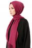 Aysel - Mørke Lilla Pashmina Hijab - Gülsoy