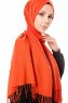 Aysel - Murstensrød Pashmina Hijab - Gülsoy