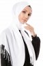 Aysel - Hvid Pashmina Hijab - Gülsoy