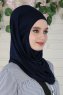 Wilda - Marine Blå Bomuld Hijab