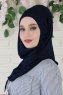 Wilda - Marine Blå Bomuld Hijab