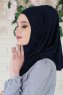 Wilda - Marine Blå Bomuld Hijab