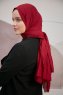 Ceyda - Bordeaux Bamboo Crash Hijab