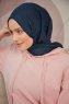 Serap - Marine Blå Bamboo Crash Hijab