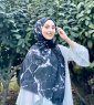 Benazir - Sort Mønstred Bomuld Hijab