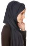 Betul - Svart 1X Jersey Hijab - Ecardin