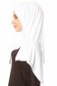 Betul - Hvid 1X Jersey Hijab - Ecardin