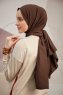 Ceyda - Mørkebrun Cazz Hijab
