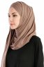 Cansu Mörk Taupe 3X Jersey Hijab Sjal 200909-2