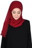 Carin - Bordeaux Praktisk Chiffon Hijab