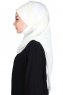 Carin - Creme Praktisk Chiffon Hijab