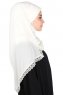 Carin - Creme Praktisk Chiffon Hijab