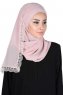 Carin - Gammelrosa Praktisk Chiffon Hijab