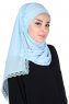 Carin - Lyseblå Praktisk Chiffon Hijab