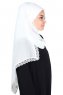 Carin - Offwhite Praktisk Chiffon Hijab