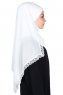 Carin - Offwhite Praktisk Chiffon Hijab