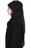 Carin - Sort Praktisk Chiffon Hijab