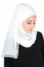 Carin - Hvid Praktisk Chiffon Hijab