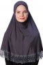 Ceylan - Mørkegrå 2-Piece Al Amira Hijab