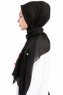 Damla Svart Hijab Sjal Med Blommor Madame Polo 130001-3