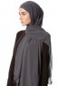 Derya - Anthracite Praktisk Chiffon Hijab