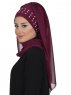 Diana Plommon Praktisk Hijab Ayse Turban 326216-3