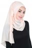 Disa - Beige Praktisk Chiffon Hijab