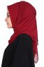 Disa - Bordeaux Praktisk Chiffon Hijab